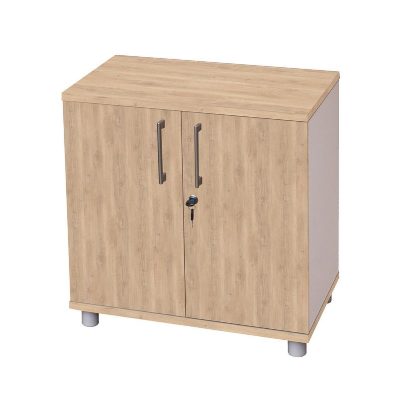 AGM - Gabinete Melamina 2 Nivel(es) 70x74x40 cm Jerez/Blanco