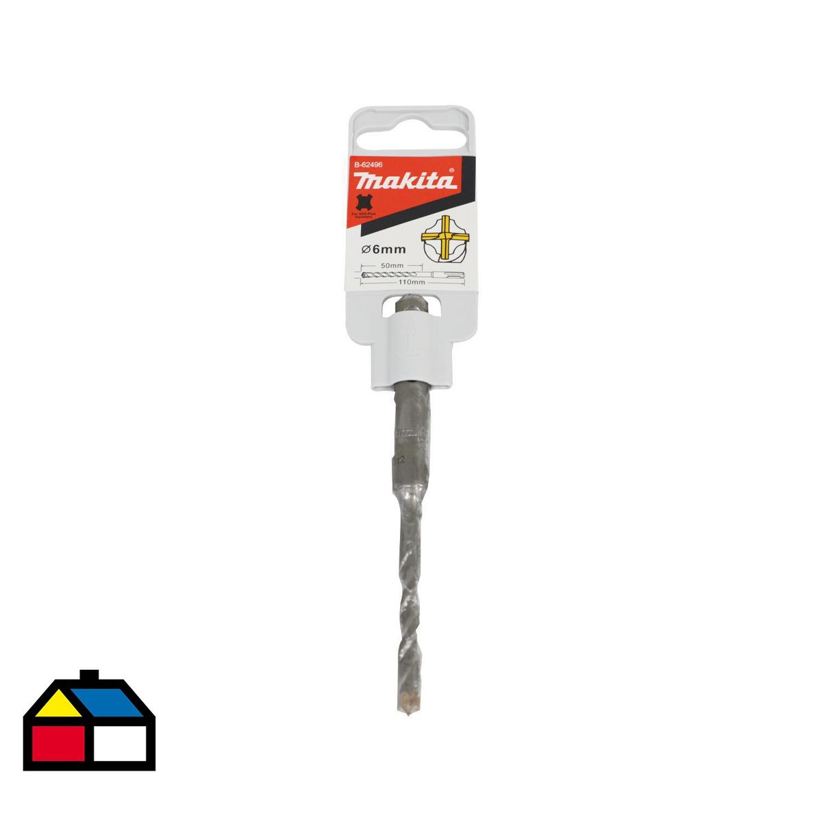 MAKITA - Broca sds-plus 4 cortes 6x110 mm