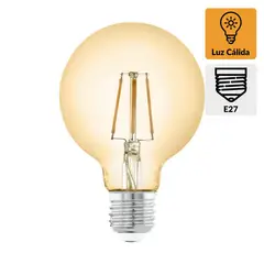 EGLO - Ampolleta Led Filamentos 4 W E27 320 lm Luz Cálida