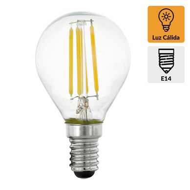 Ampolleta Led Filamentos E14 4 W Luz Clida