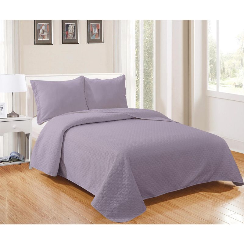 MASHINI - Cubrecama Quilt 1.5 plazas Cordoba Lila