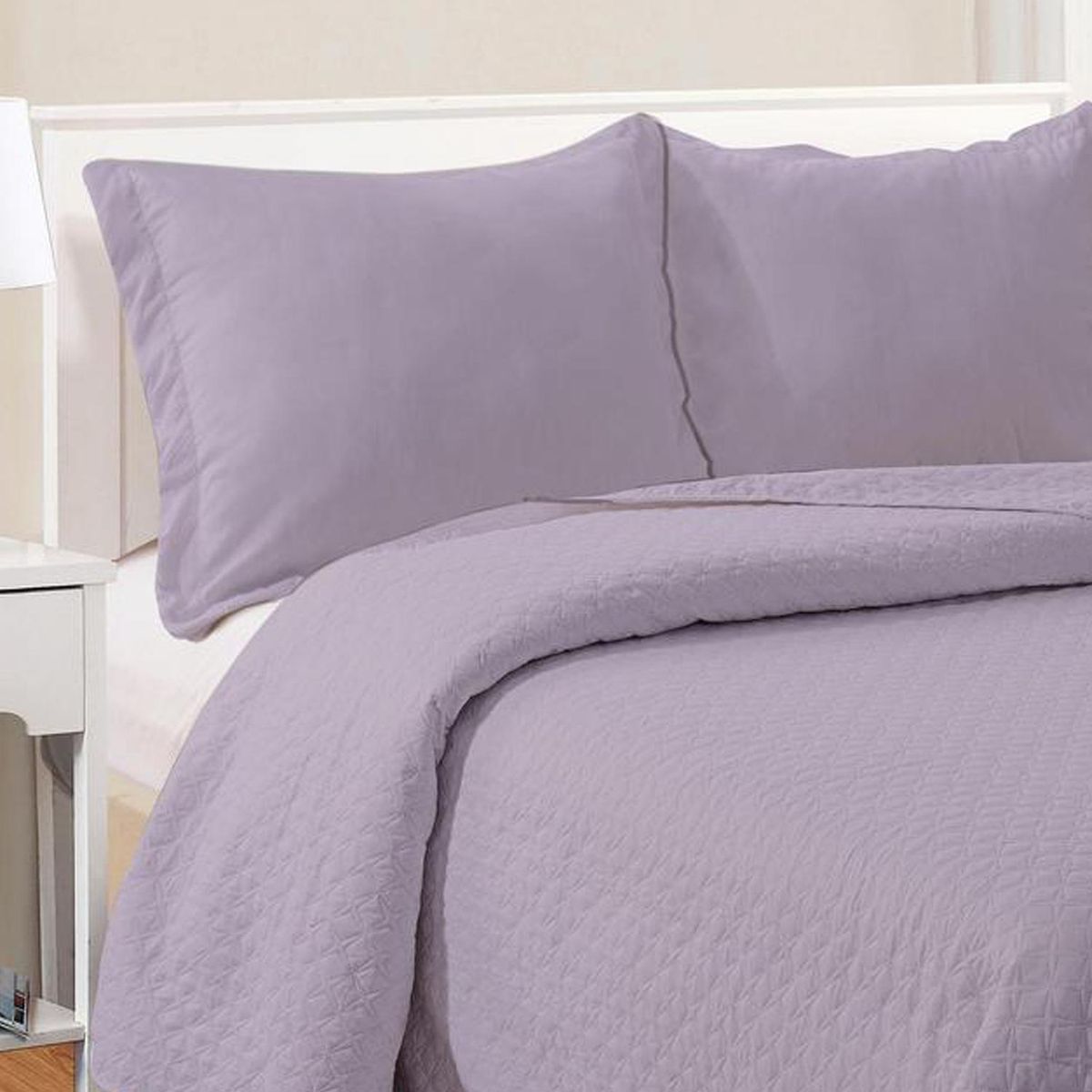 MASHINI - Cubrecama Quilt 2 plazas Cordoba Lila 