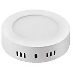 MEGABRIGHT - Panel Led Sobrepuesto Redondo Blanco 18 W 20.5 cm