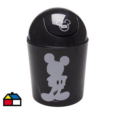 Basurero plstico con tapa Mickey