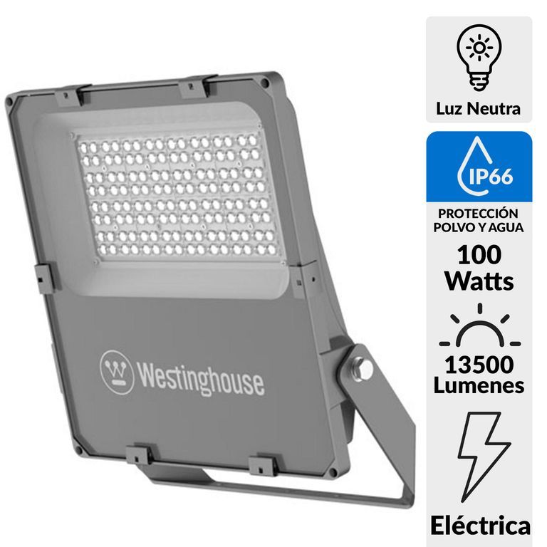 Proyector Led Smd 100 W 13500 lm Luz Neutro | Sodimac Chile