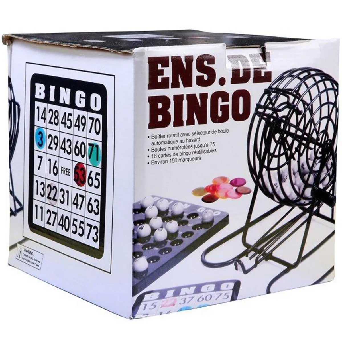 VADELL - Juego Mesa Bingo Negro