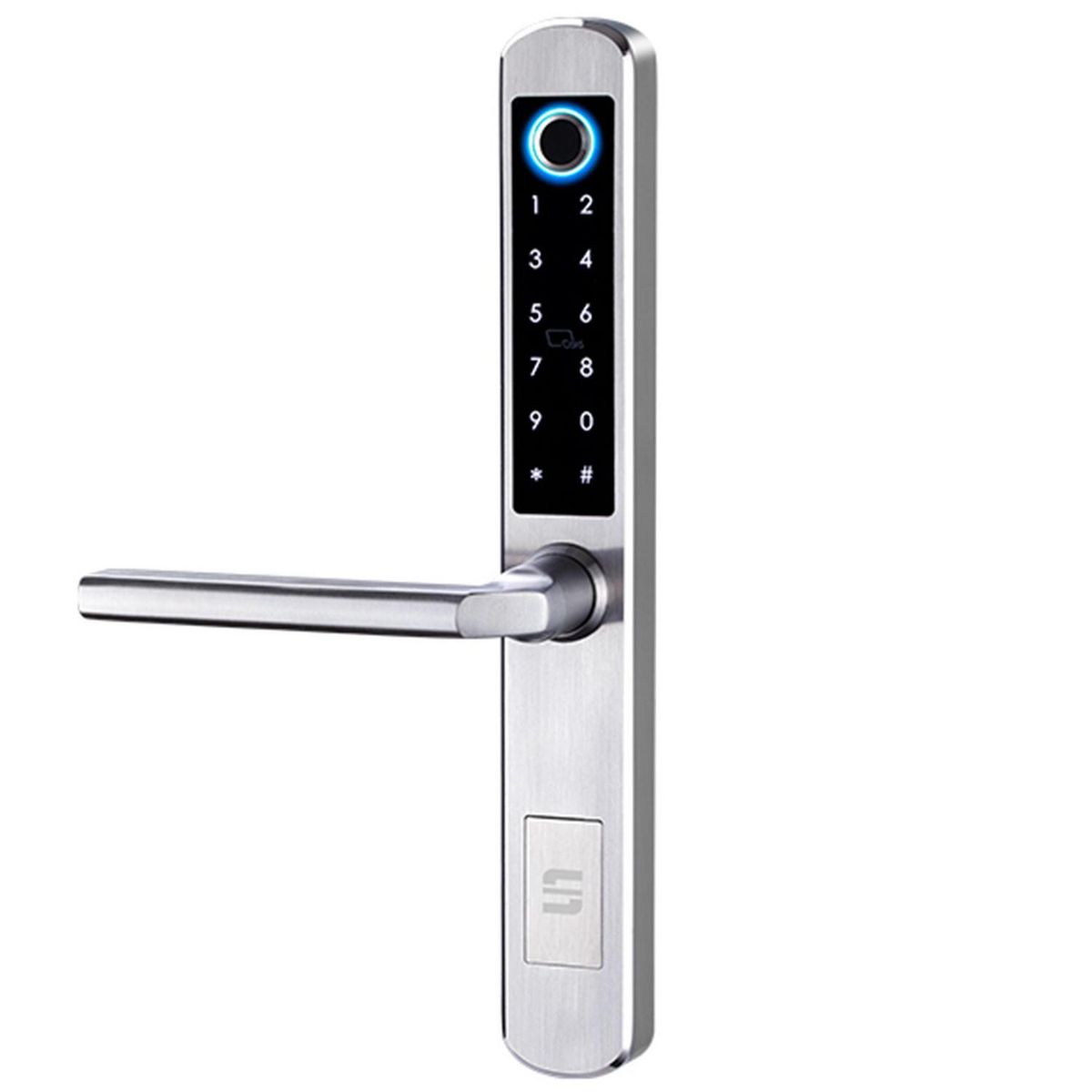 SCANAVINI - Cerradura digital izquierda BT Huella digital/picaporte -cerrojo/ac.Inox