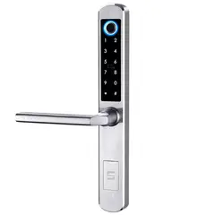 SCANAVINI - Cerradura digital izquierda BT Huella digital/picaporte -cerrojo/ac.Inox