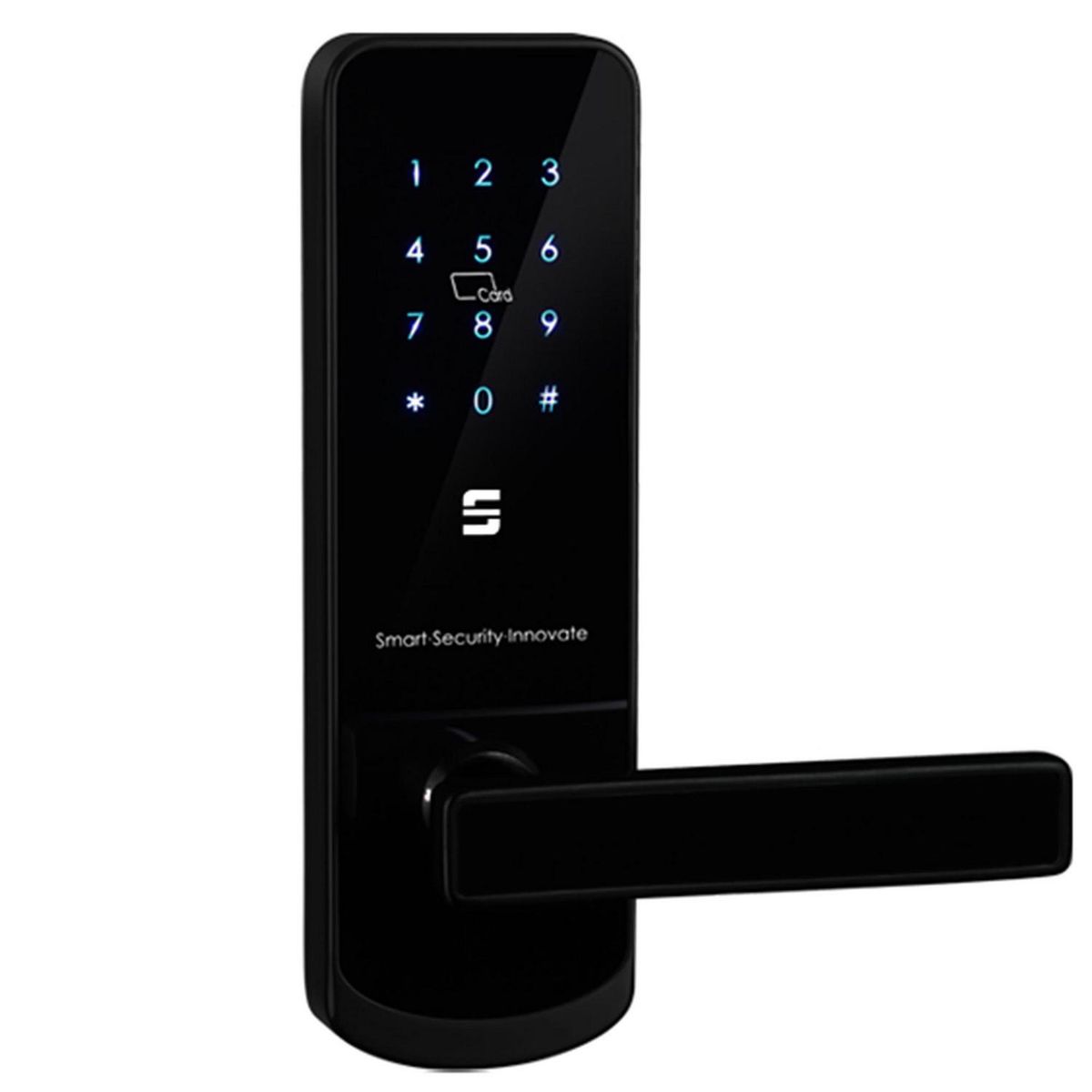 SCANAVINI - Cerradura digital derecha BT picaporte-cerrojo/níquel negro