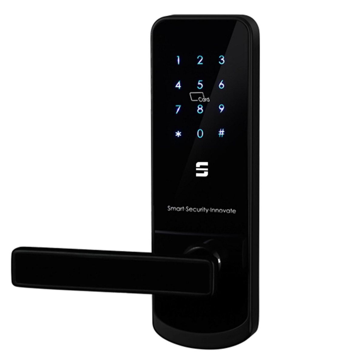 SCANAVINI - Cerradura digital izquierda BT picaporte-cerrojo/níquel negro