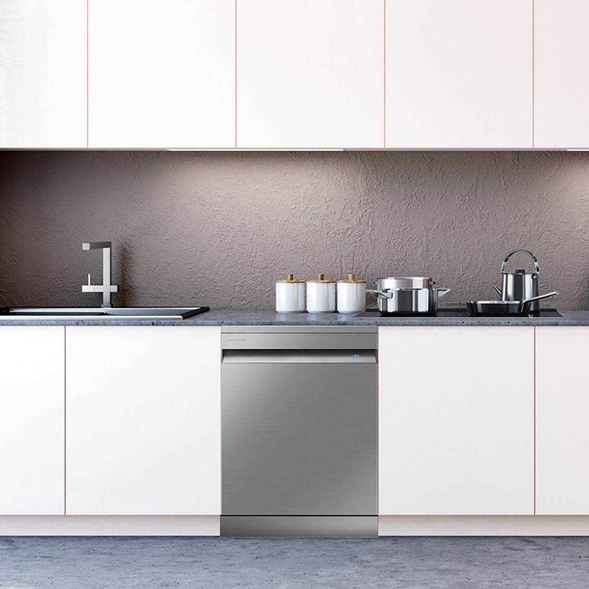 SAMSUNG - Lavavajillas 14 Cubiertos Inox DW60A8050FS/ZS