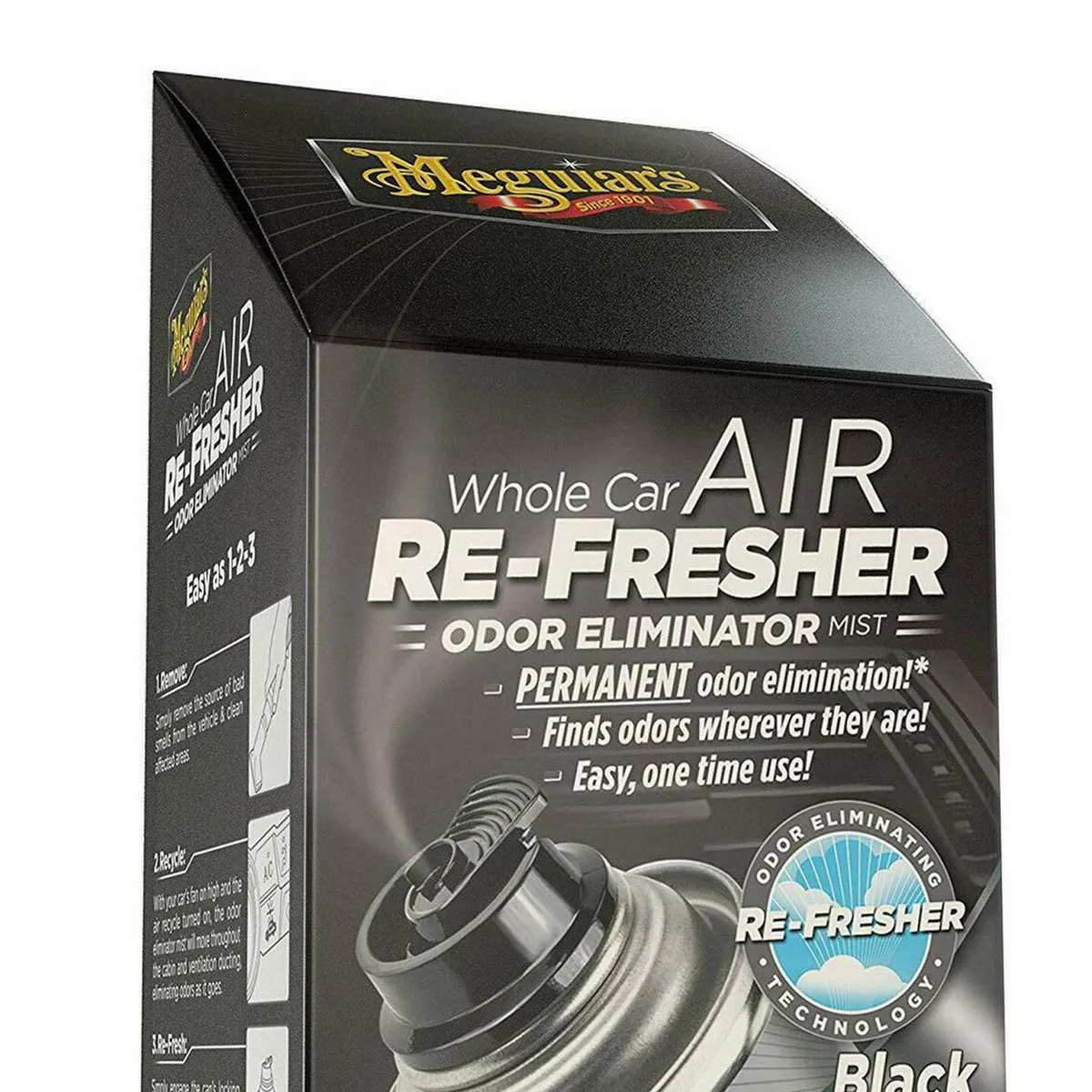 MEGUIARS - Eliminador de Olores Auto Meguiars Black Chrome Refrescante 57 gr