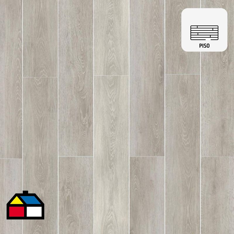 DIB - Piso Vinílico SPC 5 mm 17.8x123.5 cm Spc Spotlight Madera 2.638 m2