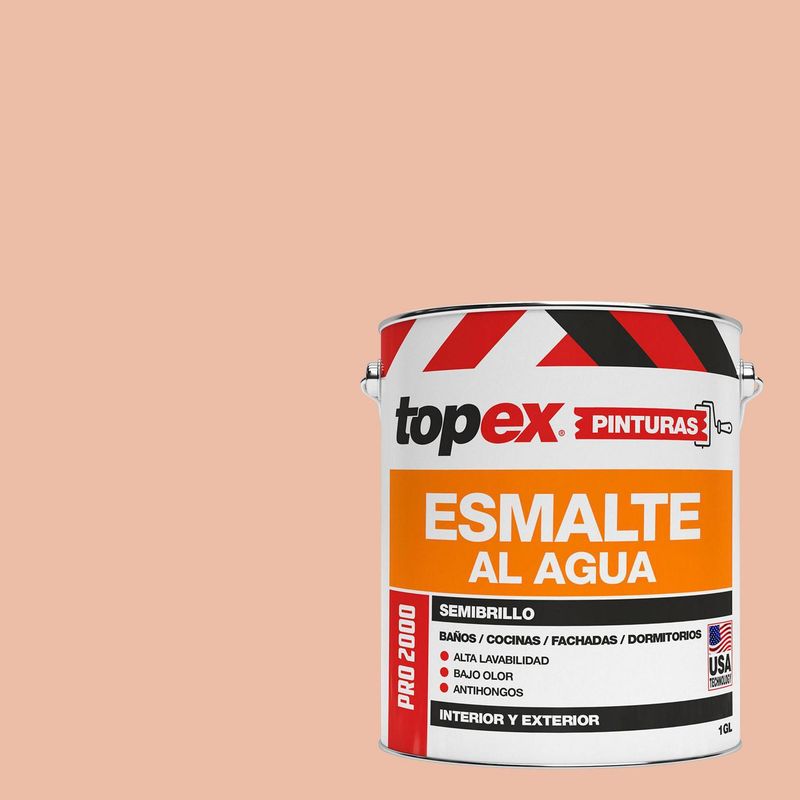 TOPEX - Esmalte al Agua Semibrillante 1 galón(es) Naranjo Damasco