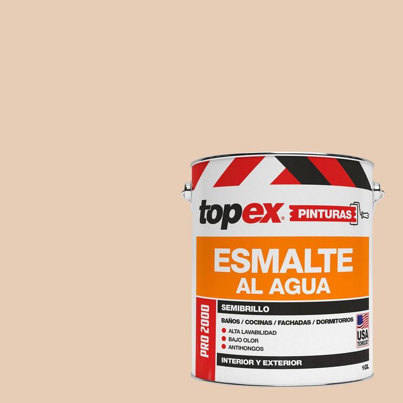 TOPEX - Esmalte al Agua Semibrillante 1 galón(es) Blanco Marfil