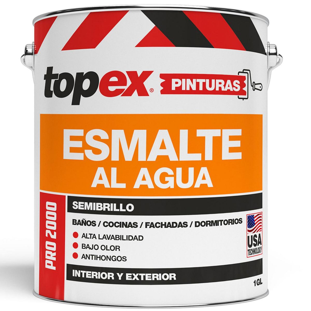 TOPEX - Esmalte al Agua Galón 1 galón(es) Semibrillante Blanco Marfil
