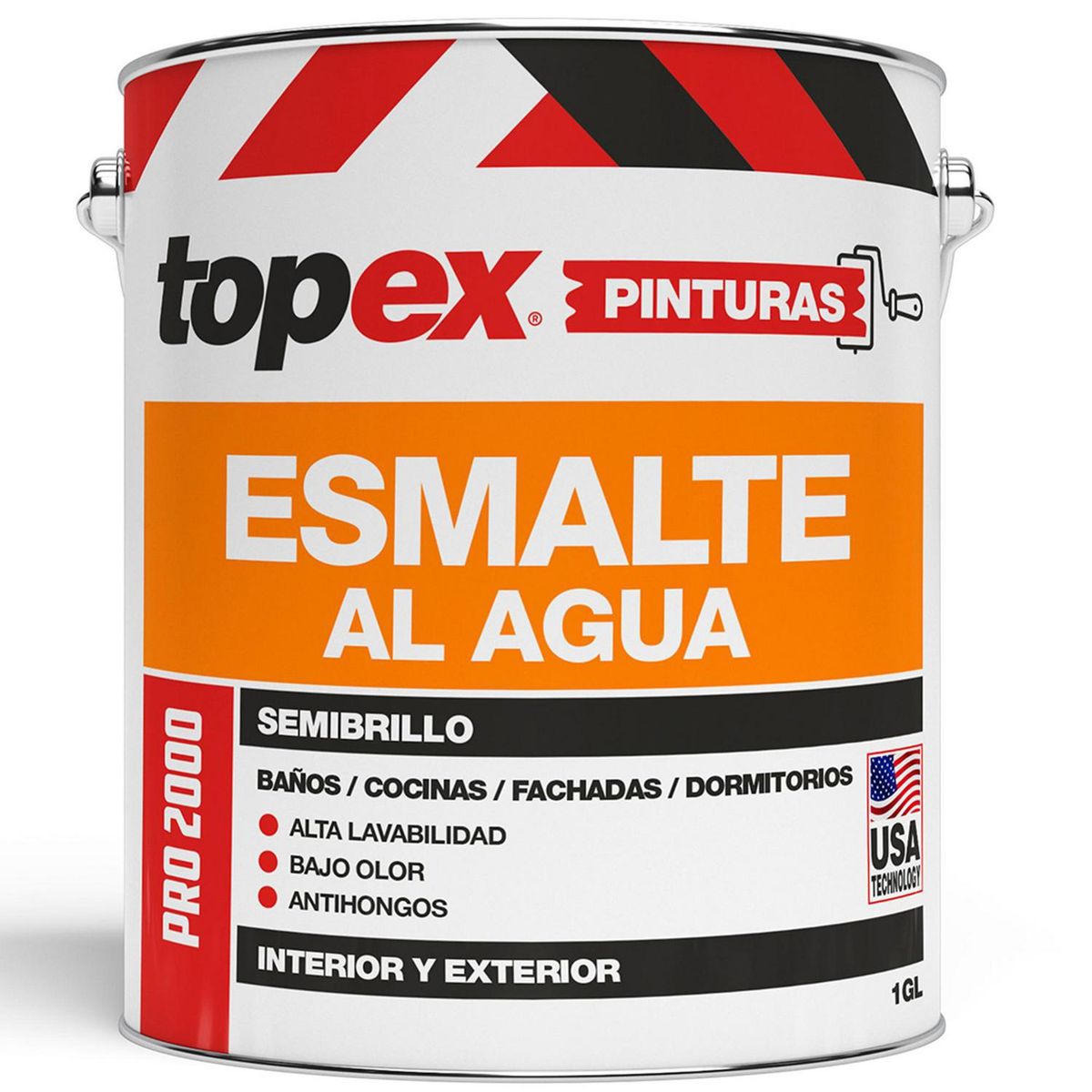 TOPEX - Esmalte al Agua Semibrillante 1 galón(es) Café 