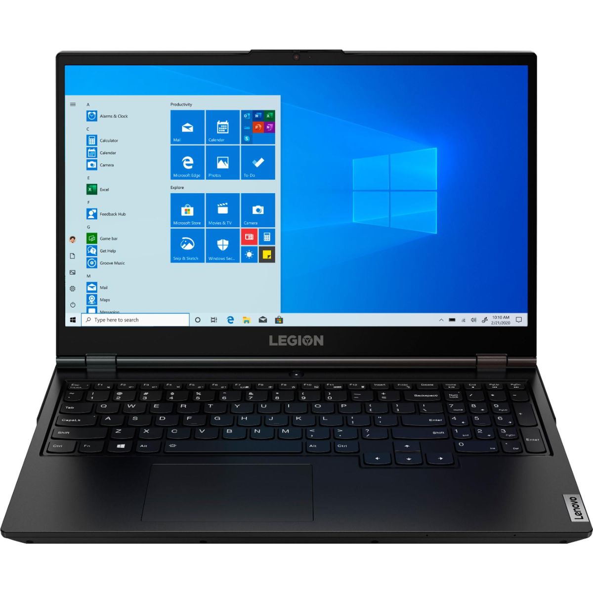 LENOVO - Notebook Lenovo Legion 5 Intel Core i7-10750H / 8GB RAM / 512 GB SSD / 15,6"FHD / BACKLIT / NVIDIA GeForce GTX 1650 (4GB) / Windows 10 / Teclado Inglés