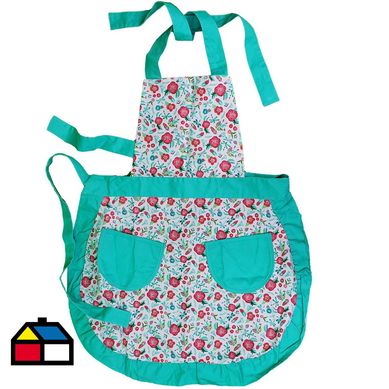 Delantal de cocina multicolor menta