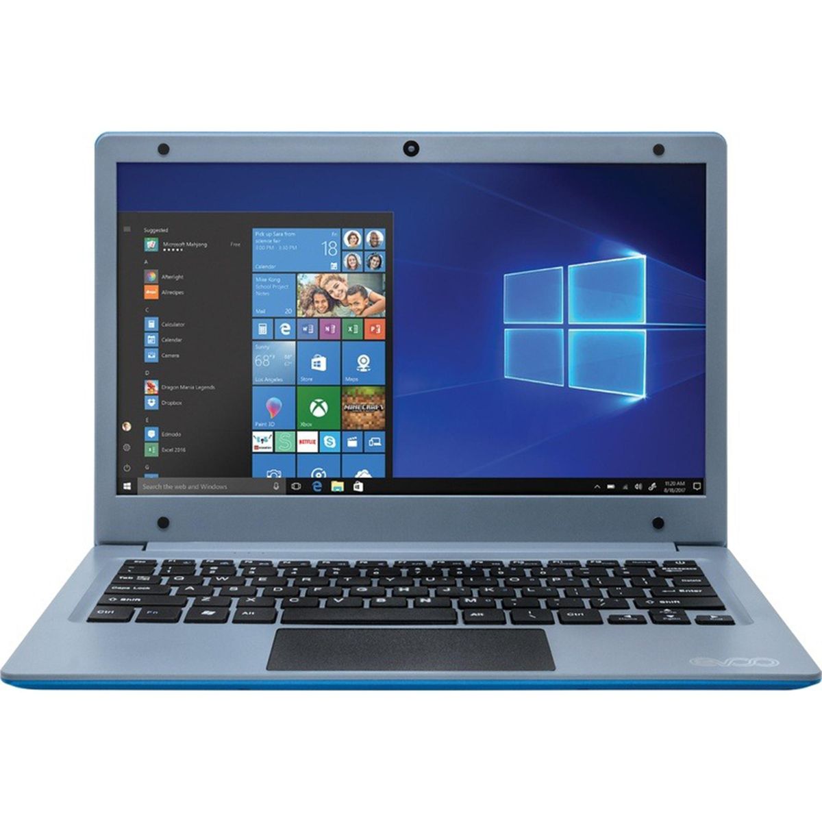 EVOO - Notebook Evoo Intel Celeron N4000/4GBRAM/64GB/11,6"HD/Intel UHD600/W10/1 año Microsoft Personal 365