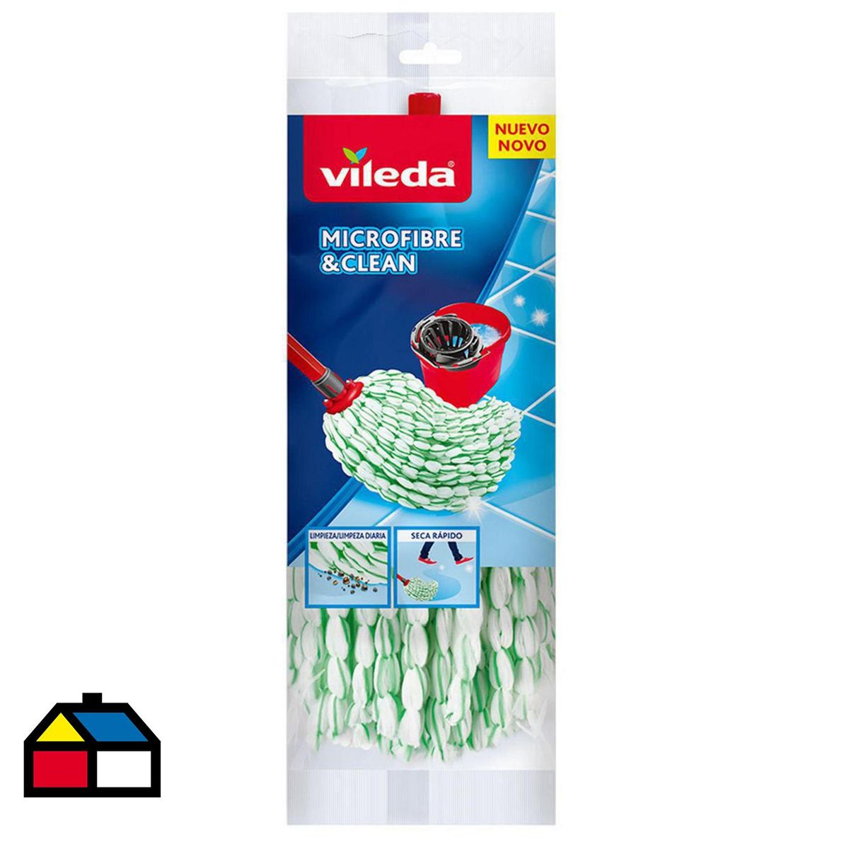 VILEDA - Repuesto Mopa Eco Vileda Alta Absorción para Todo Tipo de Piso