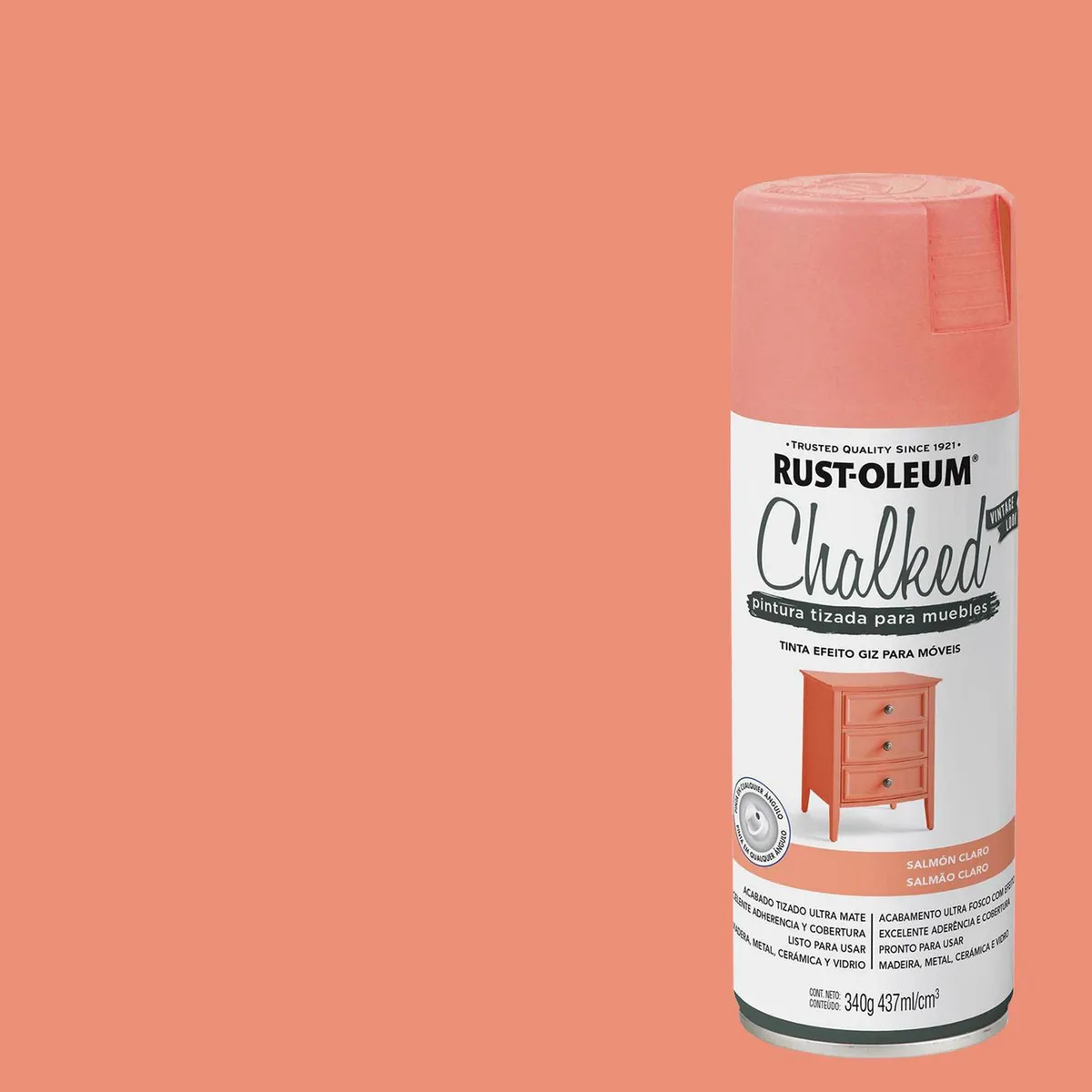 RUST OLEUM - Pintura Chalked Tizada Spray 0.437 l Mate Rosa Invierno