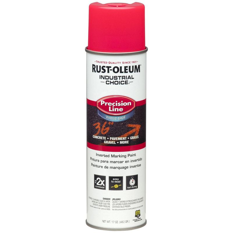RUST OLEUM - Pintura en spray al Agua Fluor Rosa 412 Gr