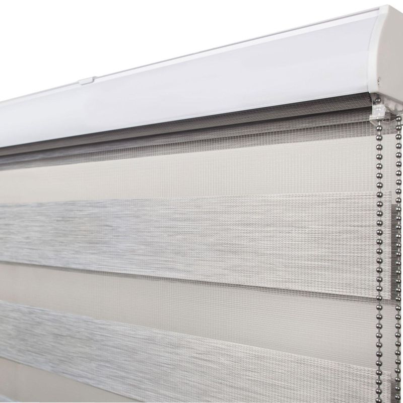 METALHSA - Cortina enrollable duo 200x165 cm gris