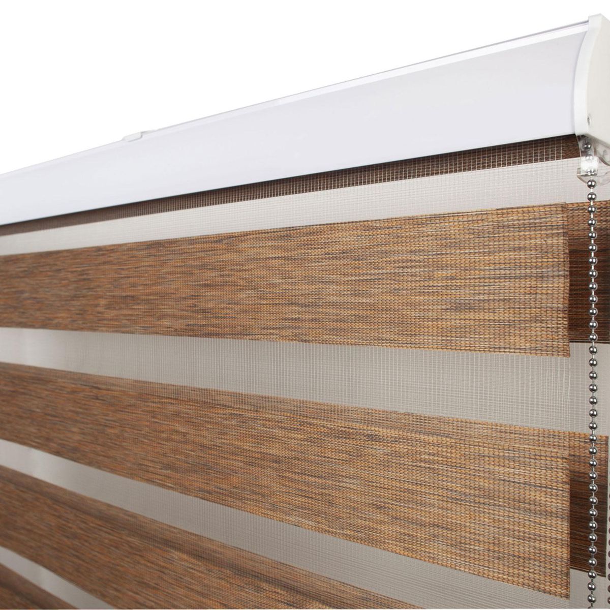 METALHSA - Cortina enrollable duo 90x165 cm tabaco