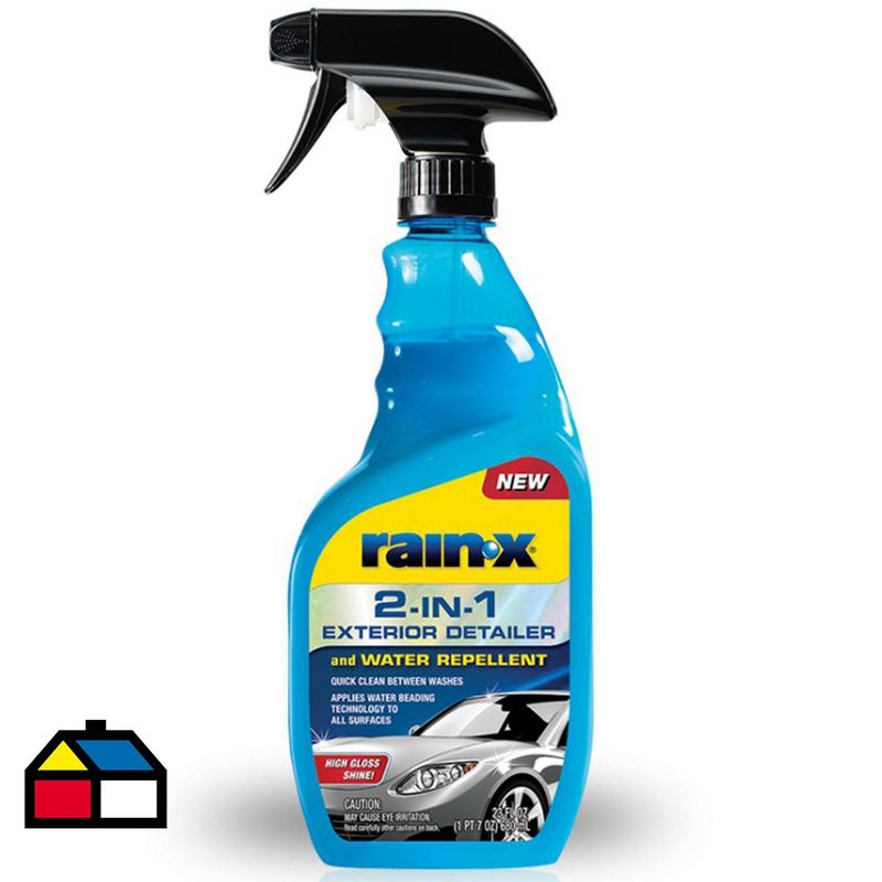 RAIN X - Abrillantador y repelente de agua para auto 680 ml