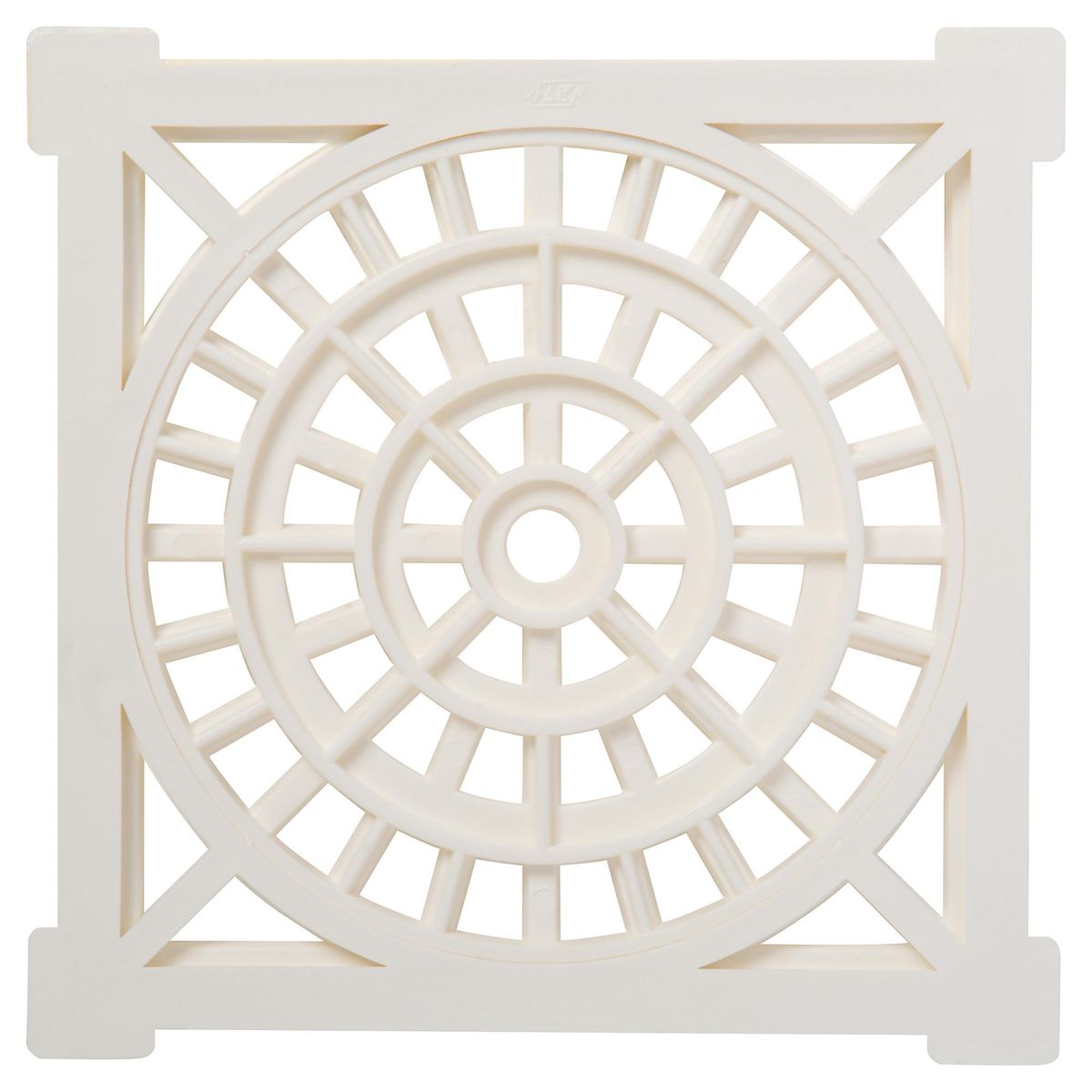 FAB - Rejilla Pileta PVC Cuadrada 15 cmx 15cm Blanco 1u