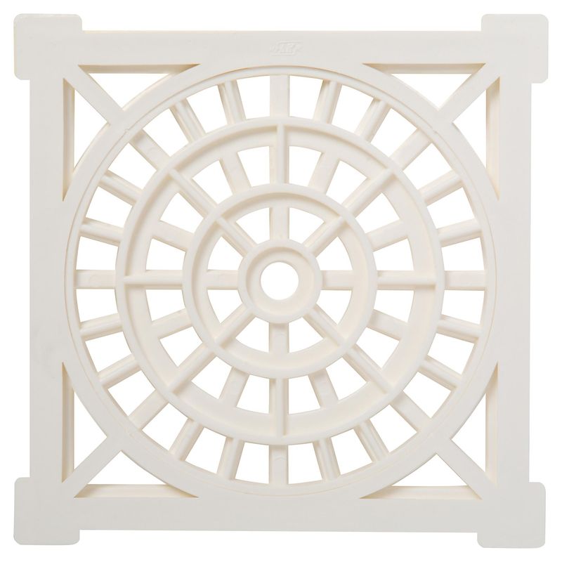 FAB - Rejilla Pileta PVC Cuadrada 15 cmx 15cm Blanco 1u