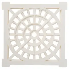 FAB - Rejilla Pileta PVC Cuadrada 15 cmx 15cm Blanco 1u