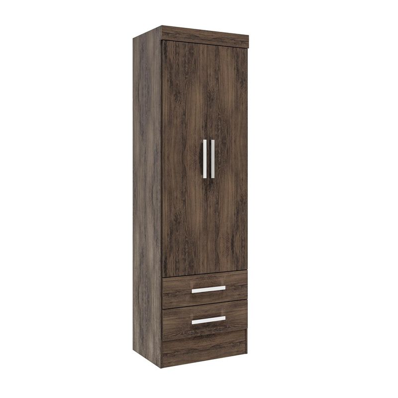 ALTAVISION - Clóset Smart 2 Puerta(s) 2 Repisa(s) 54.8x180x40 cm Café