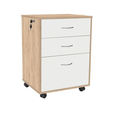 Cajonera 3 Cajn Erika 42x67x49 cm Jerez con Blanco