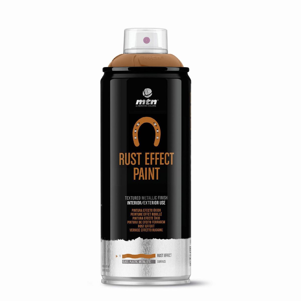 MONTANA COLORS - Pintura Efecto Óxido Spray 0.4 l Mate ROJO