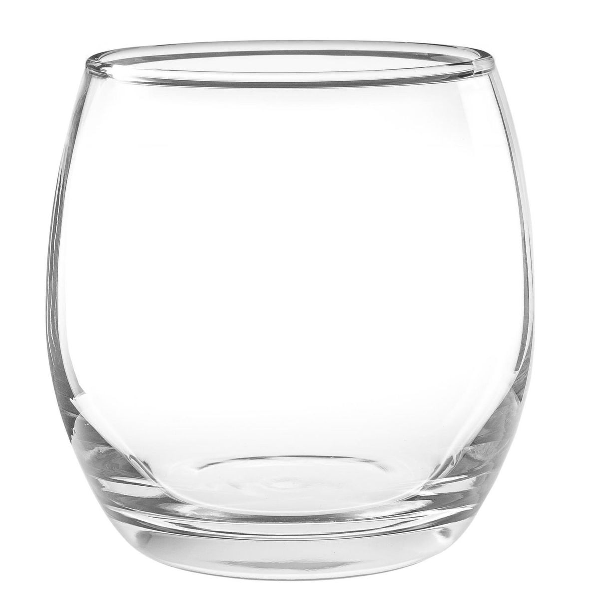 JUST HOME COLLECTION - Set 6 Vasos Bajo de Vidrio 373 ml Transparente