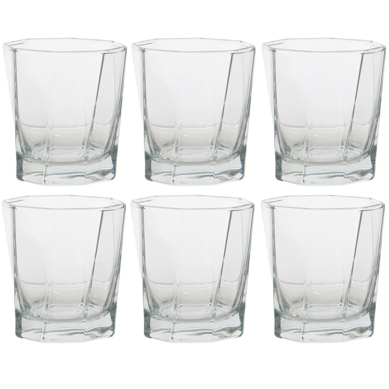 JUST HOME COLLECTION Set 6 Vasos Bajo de Vidrio 258 ml