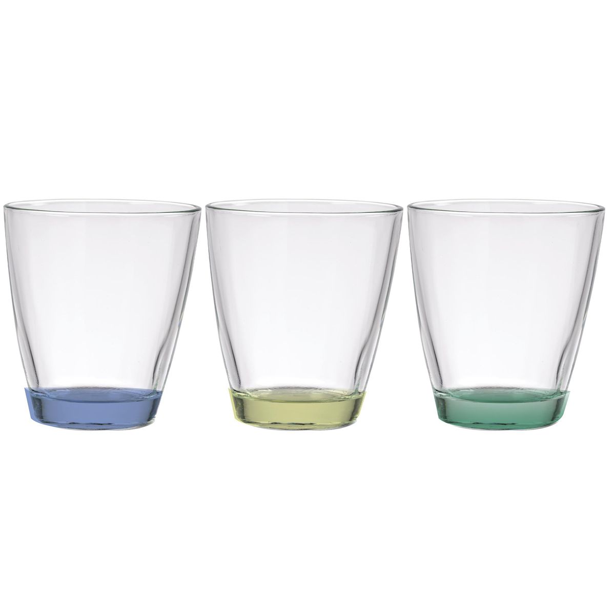 CASA BONITA - Set 6 Vasos Bajo de Vidrio 315 ml Transparente