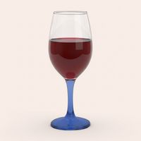 Set 6 Copas Vino Tinto 386 ml Vidrio Colores