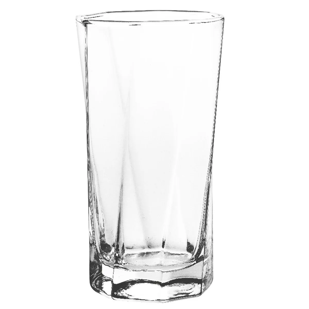 JUST HOME COLLECTION - Set 6 Vasos Alto de Vidrio 353 ml Transparente