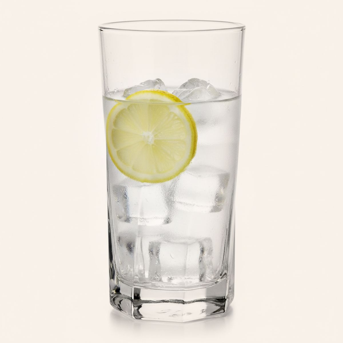 JUST HOME COLLECTION - Set 6 Vasos Alto de Vidrio 353 ml Transparente