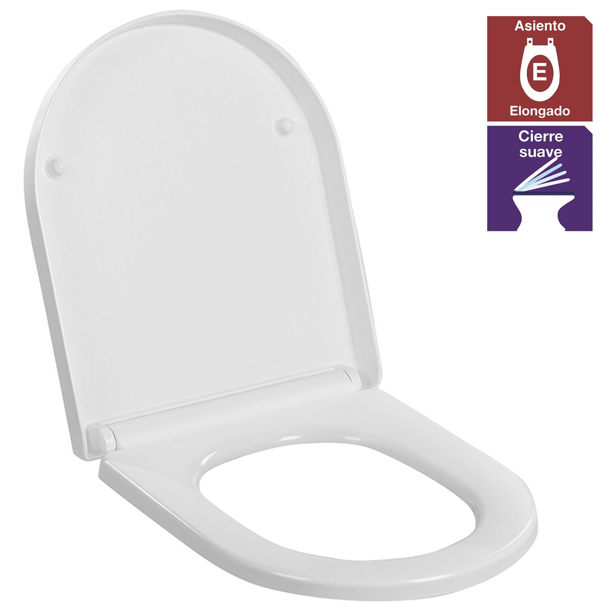 STRETTO - Asiento y Tapa Urea Soft Close para WC Acros