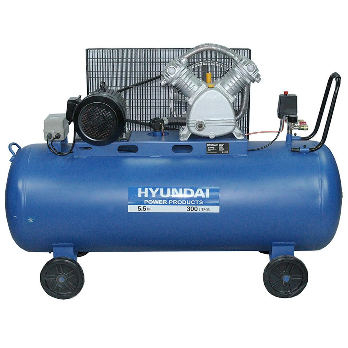 HYUNDAI - Compresor de Aire Trifásico 5.5 HP 300 Litros 82HYHM300