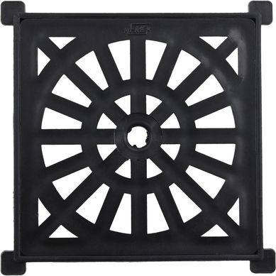 Rejilla Pileta PVC Cuadrada 10cm x 10cm Negro 1u