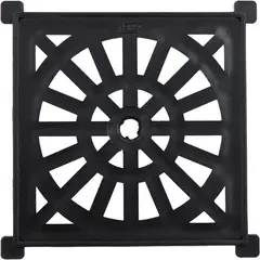 FAB - Rejilla Pileta PVC Cuadrada 10cm x 10cm Negro 1u
