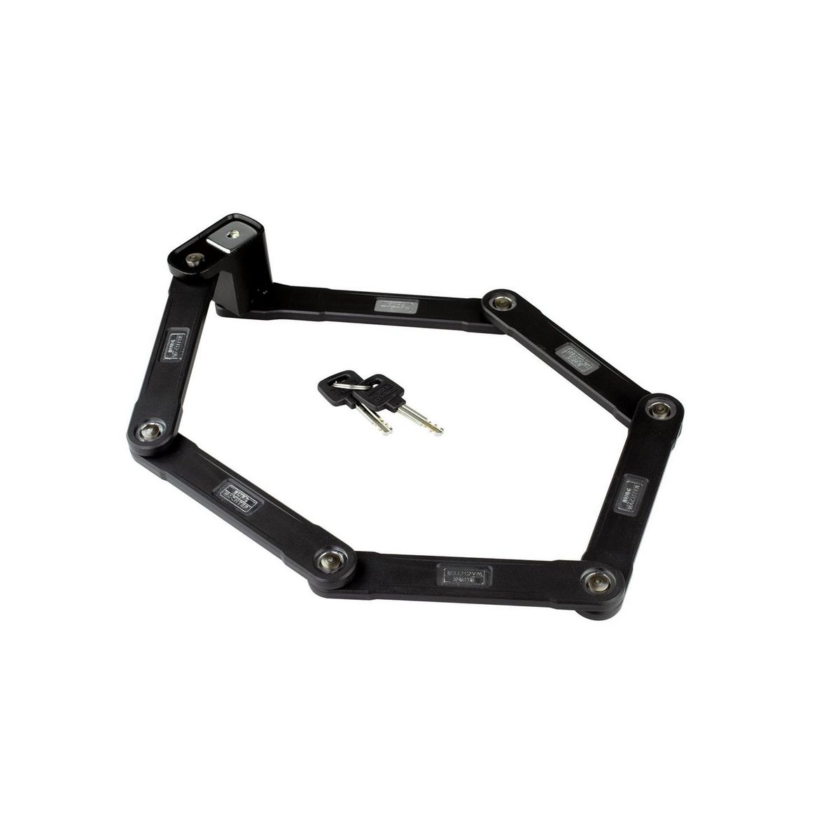 BURG WACHTER - Candado plegable longitud total 90 cm soporte marco