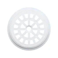 FAB - Rejilla Pileta PVC Redonda 10cm Blanco 1u