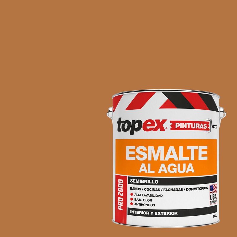 TOPEX - Esmalte al Agua Semibrillante 1 galón(es) Café