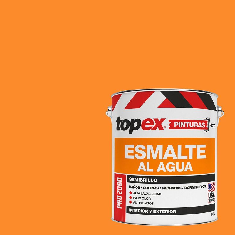 TOPEX - Esmalte al Agua Semibrillante 1 galón(es) Café